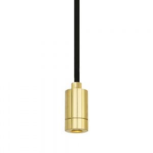 Pori Modernist Brass Mini Pendant Light